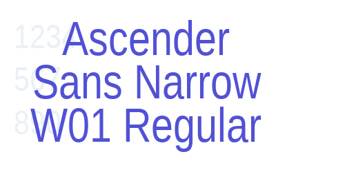 Ascender Sans Narrow W01 Regular