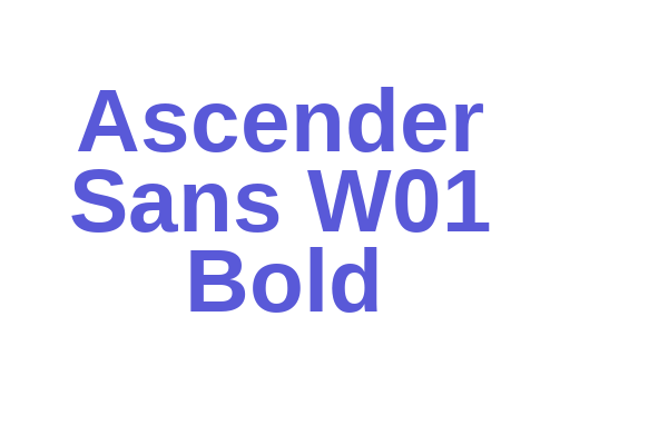 Ascender Sans W01 Bold Font