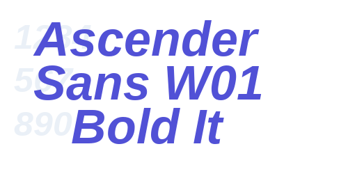 Ascender Sans W01 Bold It