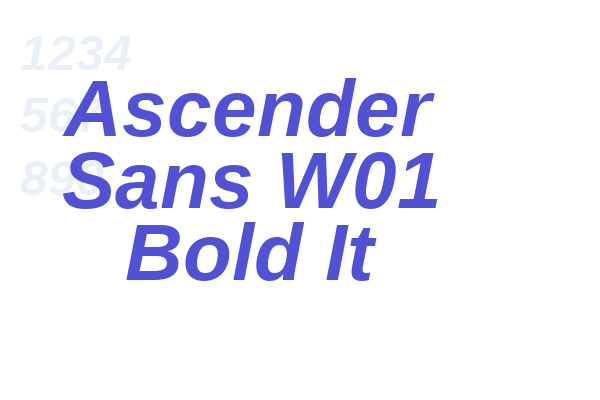 Ascender Sans W01 Bold It