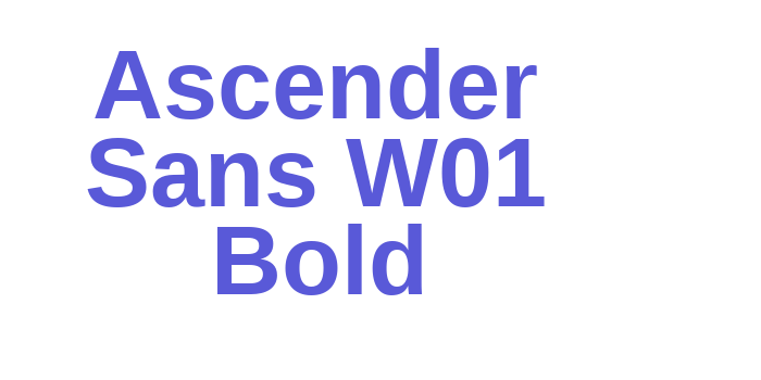 Ascender Sans W01 Bold Font Download