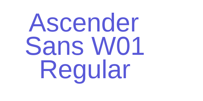 Ascender Sans W01 Regular Font Download