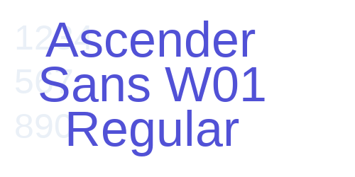 Ascender Sans W01 Regular