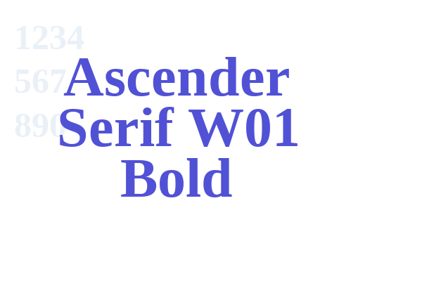 Ascender Serif W01 Bold
