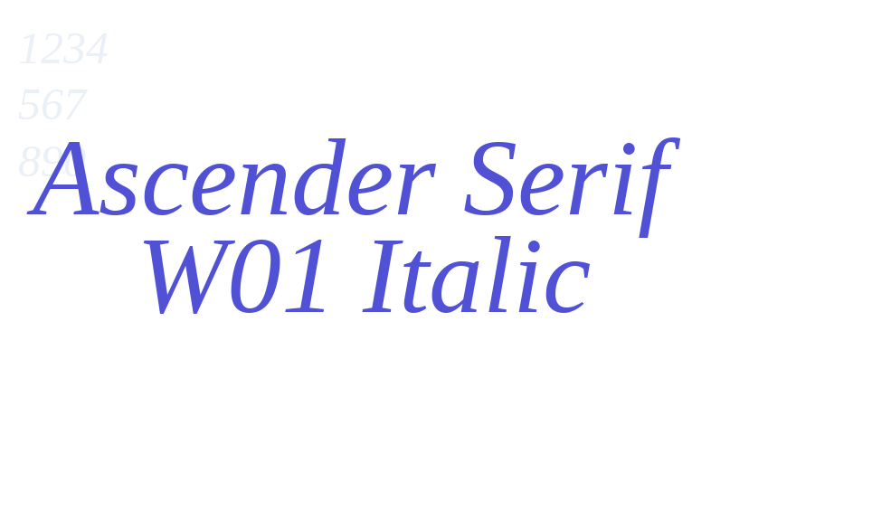 Ascender Serif W01 Italic-font-download