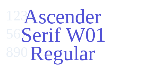 Ascender Serif W01 Regular-font-download
