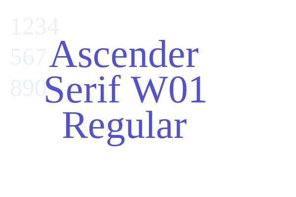 Ascender Serif W01 Regular