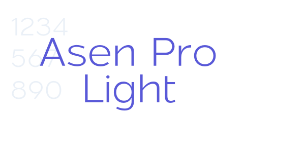 Asen Pro Light font free