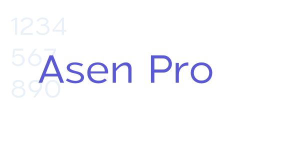 Asen Pro font free