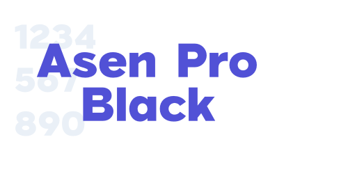 Asen Pro Black-font-download