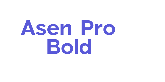 Asen Pro Bold Font Download