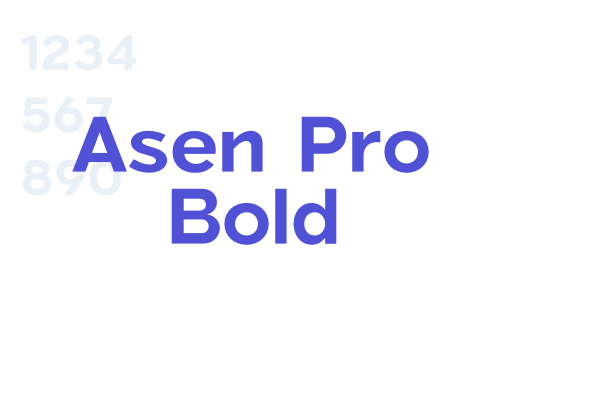 Asen Pro Bold