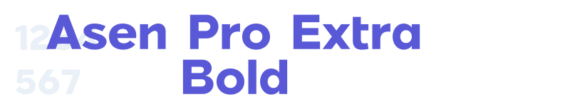 Asen Pro Extra Bold-related font