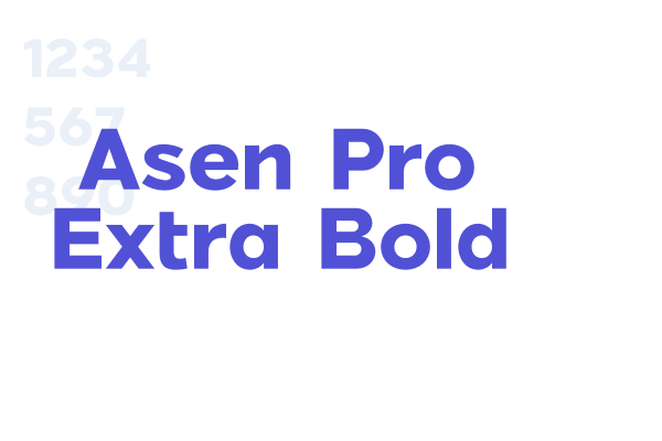 Asen Pro Extra Bold