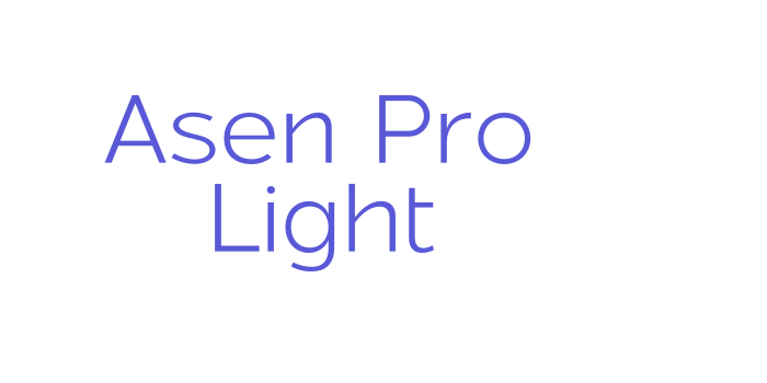 Asen Pro Light Font Download