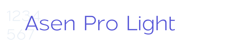 Asen Pro Light-related font