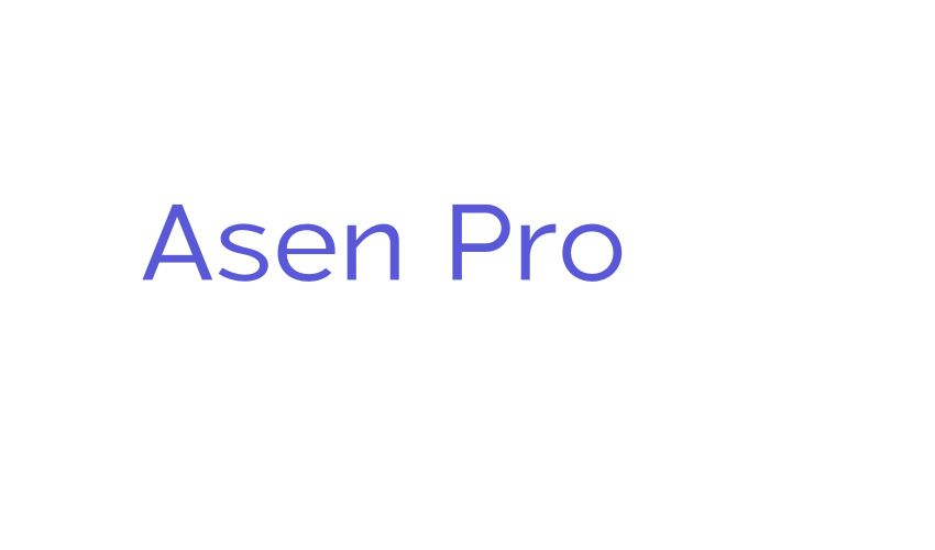 Asen Pro Font Download