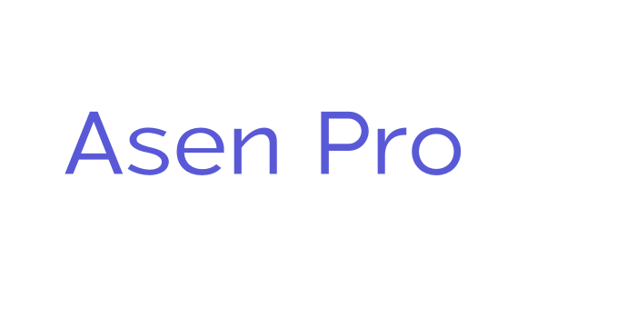 Asen Pro Font