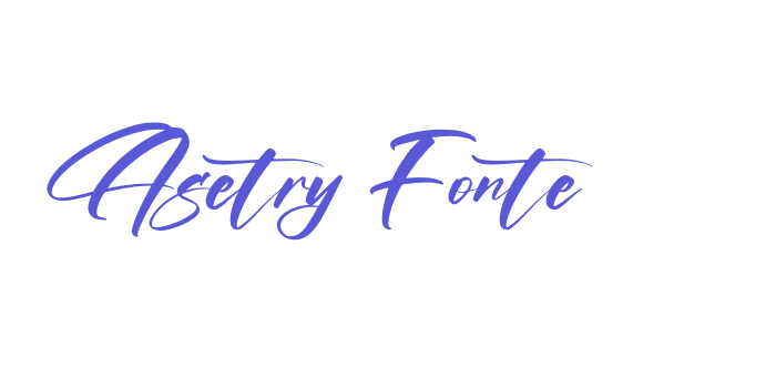 Asetry Fonte Font