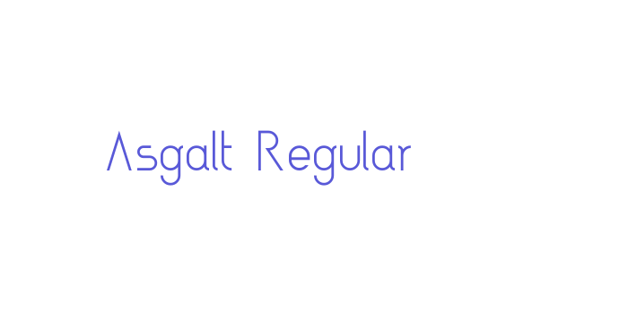 Asgalt Regular Font Download