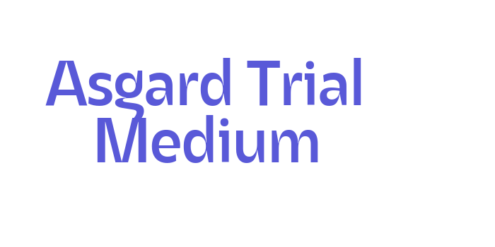 Download Asgard Trial Medium Font