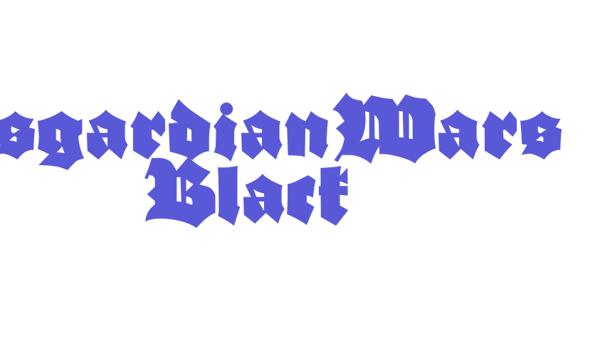 AsgardianWars Black Font