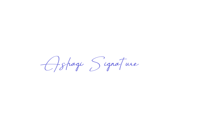 Ashagi Signature Font Download