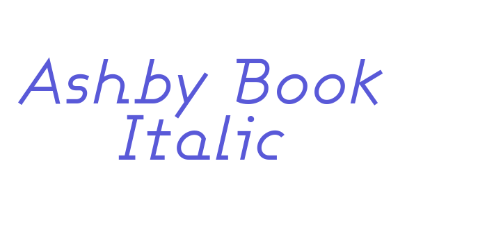 Ashby Book Italic Font Download