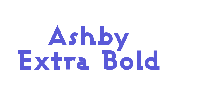 Ashby Extra Bold Font Download