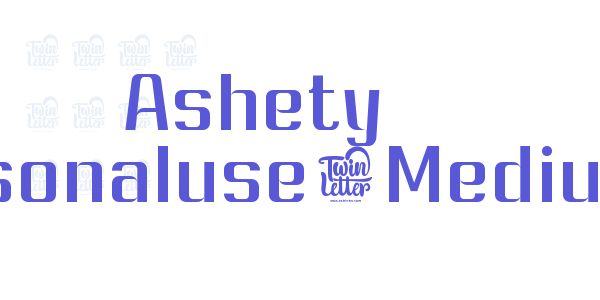 Ashety Personaluse-Medium font