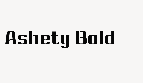 Ashety Bold Font