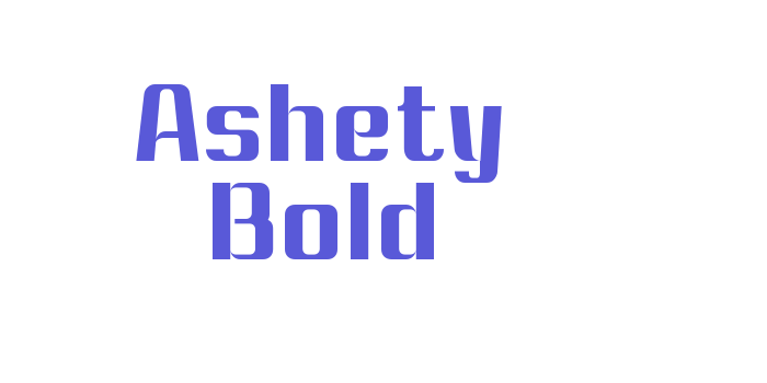 Ashety Bold Font