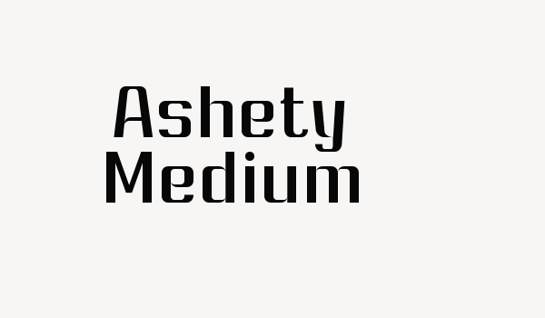 Ashety Medium Font