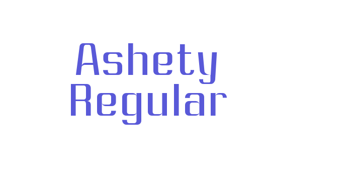 Ashety Regular Font Download