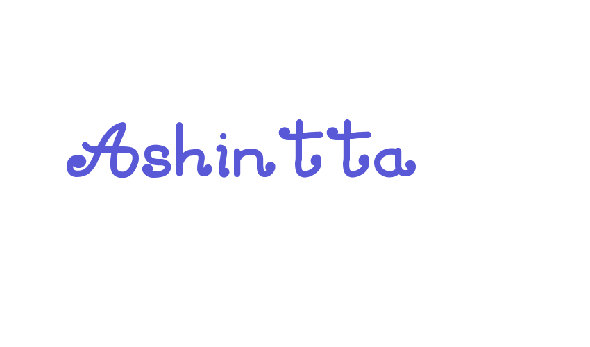 Ashintta Font