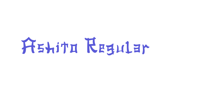 Ashito Regular Font Download