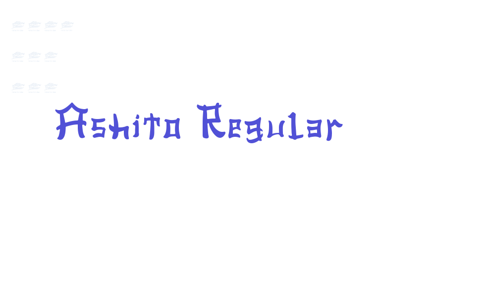 Ashito Regular-font-download