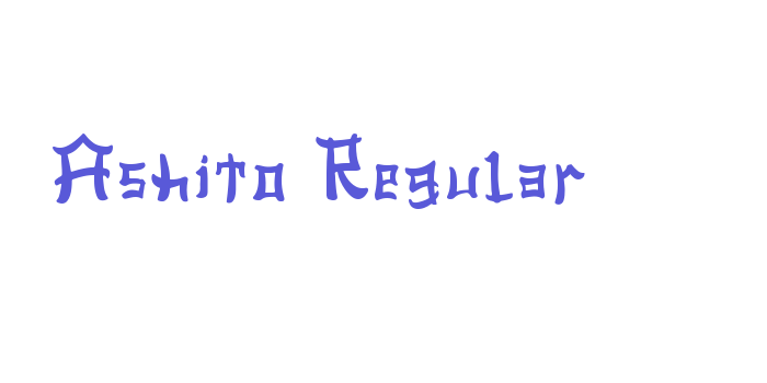 Ashito Regular Font