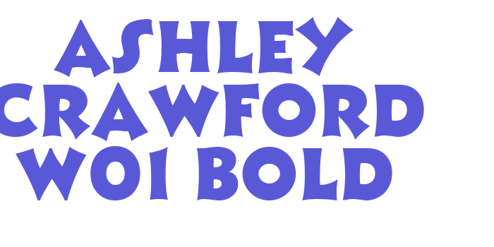 Ashley Crawford W01 Bold Font