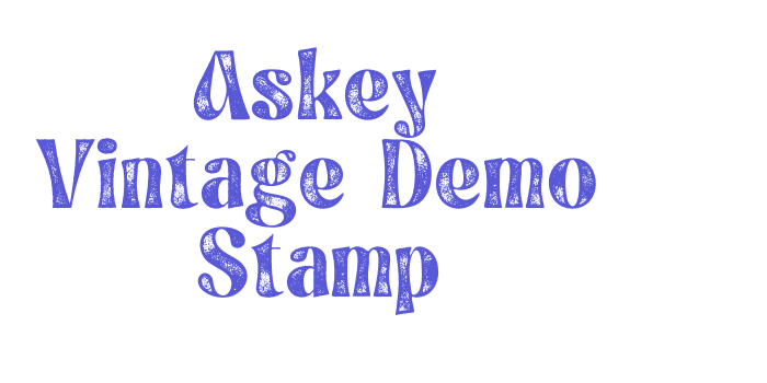 Askey Vintage Demo Stamp Font Download