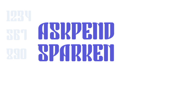 Askpend Sparken font free