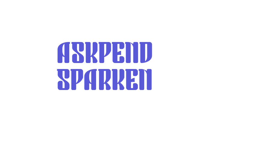 Askpend Sparken Font