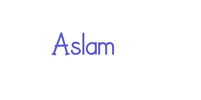 Aslam Font