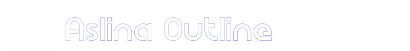 Aslina Outline-font