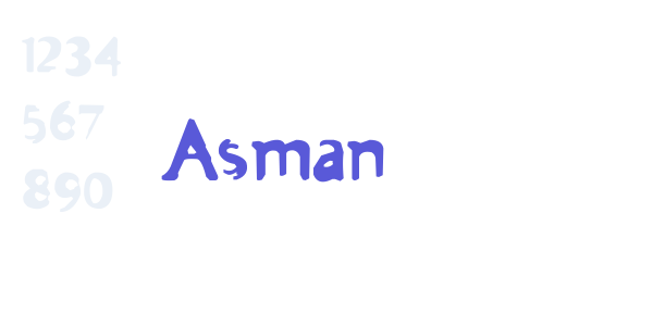 Asman font free