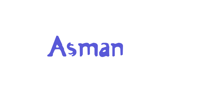 Asman Font