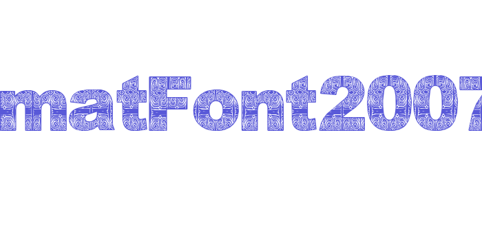 AsmatFont2007 Font Download