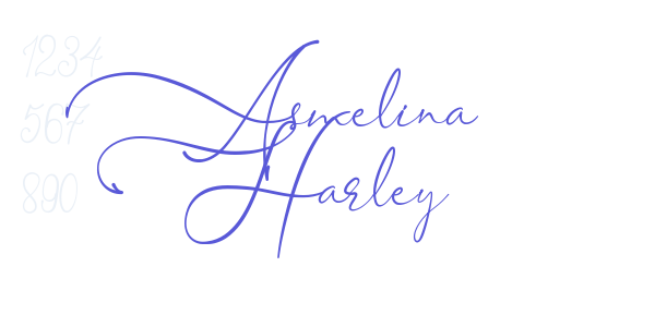 Asmelina Harley font free