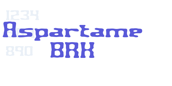 Aspartame BRK font free