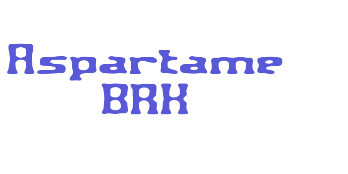 Aspartame BRK Font Download